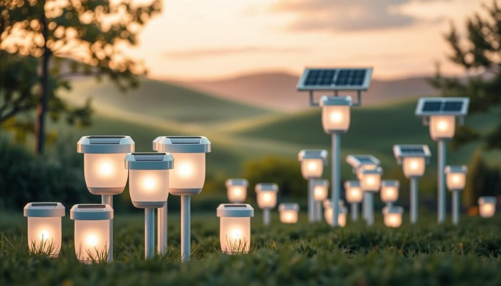 luminárias solares modulares